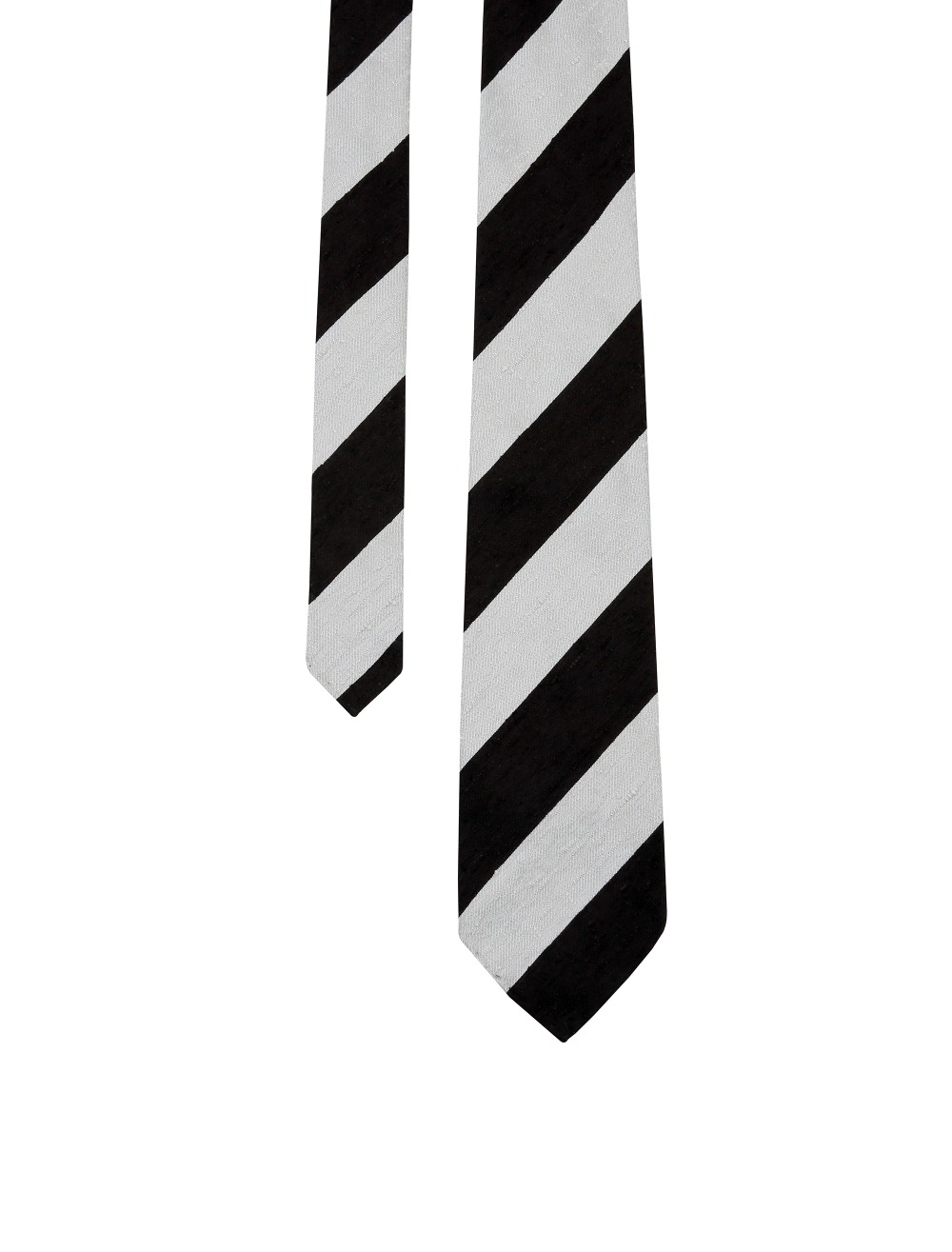 Block regimental tie / dark brown