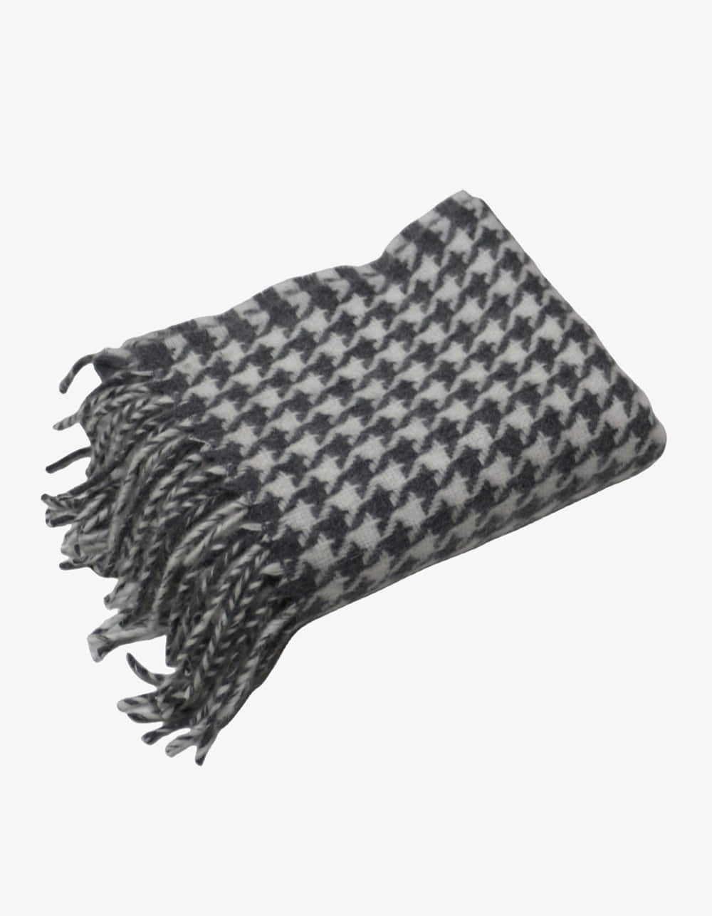 Hound&#039;s tooth check scarf